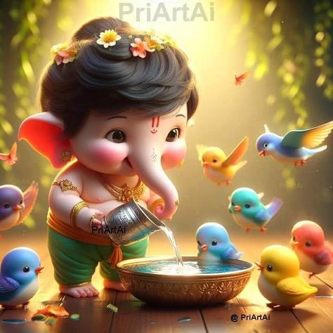 Little Ganesha Cute, Gannu Bappa, Bal Ganesha, Ganapati Idol, Bal Ganesh, Ganesh Rangoli, Good Morning Krishna, Ganpati Bappa Wallpapers, Butterfly Outline