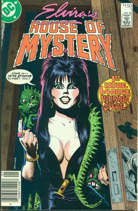 Elvira, Mistress of the Dark 80s Comic Art, Elvira Movies, House Of Mystery, Arte Pulp, Rare Comic Books, Cassandra Peterson, Elvira Mistress Of The Dark, Horror Vintage, Best Comic Books