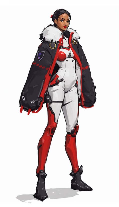 Sci Fi Outfit Design, Cyberpunk Suit Female, Mech Pilot Suit, Racer Character Design, Space Suit Concept, Cyberpunk Racer, Space Suit Concept Art, Female Racer Character Design, Sci Fi Racing