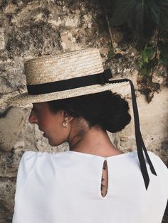 Sun Hat Aesthetic, Boater Hat Outfit, Hat Styles For Women, Boater Hat Women, Canotier Hat, Straw Hats Outfit, Angelina Core, Linen Hat, Straw Hat Women