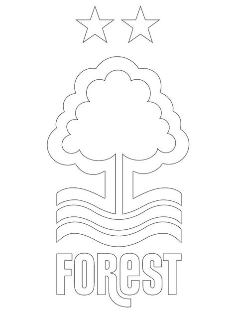 Nottingham Forest FC Colouring page Nottingham Forest Tattoo, Nottingham Forest Logo, Nottingham Forest Wallpaper, Forest Wallpaper Iphone, Haunted House Drawing, Forest Coloring Pages, Nottingham Forest Fc, Forest Logo, Best Coloring Pages