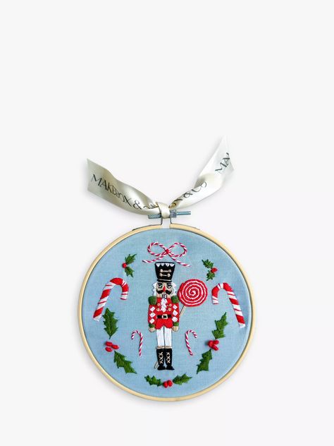 Embroidered Nutcracker, Nutcracker Embroidery, Nutcracker Characters, Standing At Attention, Craft Crochet, Crochet Sewing, Sewing Kits, Embroidery Patterns Free, Embroidery Kit