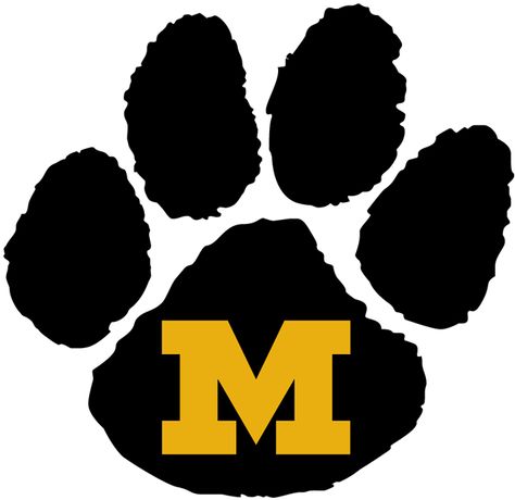 missouri tigers | Missouri Tigers Alternate Logo (1986) - A black tiger paw with a ... Missouri Tigers Logo, Tiger Paw Print, Musical Instruments Drawing, Paw Logo, Mizzou Tigers, Tiger Paw, Missouri Tigers, Felt Patterns, Making Greeting Cards