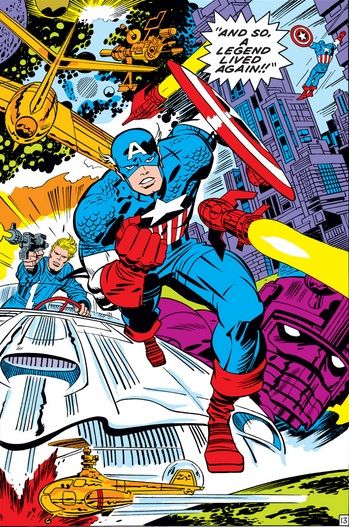 Captain America #112 - "And so, a legend lived again!!" Surfer Artwork, Jack Kirby Art, Mike Deodato, Kirby Art, Power Pop, Marvel Captain America, Jack Kirby, Marvel Comics Art, Classic Comics