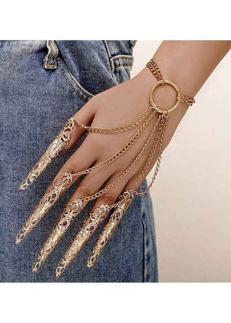 Collar Zinc Alloy Embellished Women Fashion Jewelry #JewelryLovers #and #with #Exploring #Legs #Elegance #Fashion #Adorning #Jewelry #Thigh #Style #Jewelry #Style #Your Thigh Jewelry, Claw Bracelet, Hand Chain Jewelry, Finger Bracelets, Thigh Chain, Punk Accessories, Circle Bracelet, Trendy Ring, Heart Chain