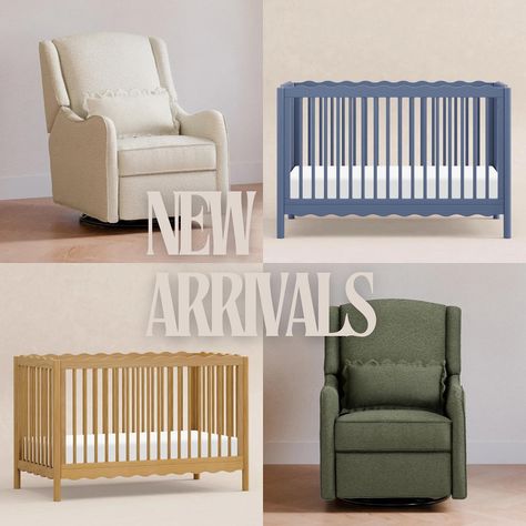 Fall vibes are here 🍂 and so are our new furniture arrivals, SWIPE ⏩ Dive into a world of playful charm with the Swell 4-in-1 Convertible Crib! Designed with top and bottom railings inspired by the ocean waves, this crib invokes the serene beauty of the sea. Match it with the Devon Seating Collection, an elegantly designed transitional recliner topped with a scalloped pillow. Or, Cozy up and relax with your little one in the comfort of the Foy Glider. Its softly rounded, curved silhouette se... Nestig Wave Crib, Babyletto Peggy Crib, Convertible Crib, Project Nursery, Instagram Inspiration, New Furniture, Fall Vibes, Baby Nursery, Recliner