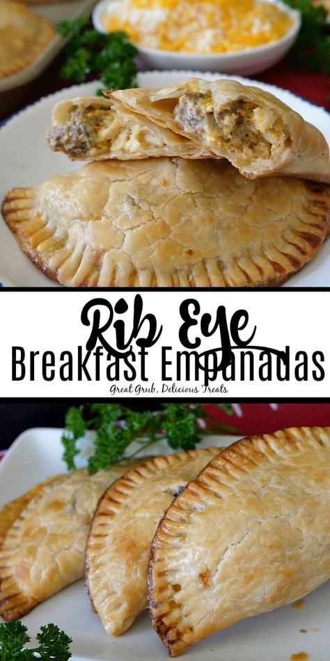 Breakfast Empanadas With Biscuits, Leftover Steak Breakfast Ideas, Steak Empanadas, Ribs Crock Pot, Rib Eye Roast, Ribs Slow Cooker, Breakfast Empanadas, Eye Roast, Vegetarian Empanadas