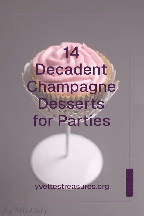 Delicious chocolate cupcake recipe infused with champagne for holiday celebrations. Ideal for festive gatherings, using 1 mouth-watering dessert image. Champagne Ganache Recipe, New Years Desserts Fancy, Champagne Desserts, Champagne Cupcake Recipes, Champagne Jelly, Traditional French Desserts, Champagne Sorbet, Infused Treats, Holiday Party Desserts