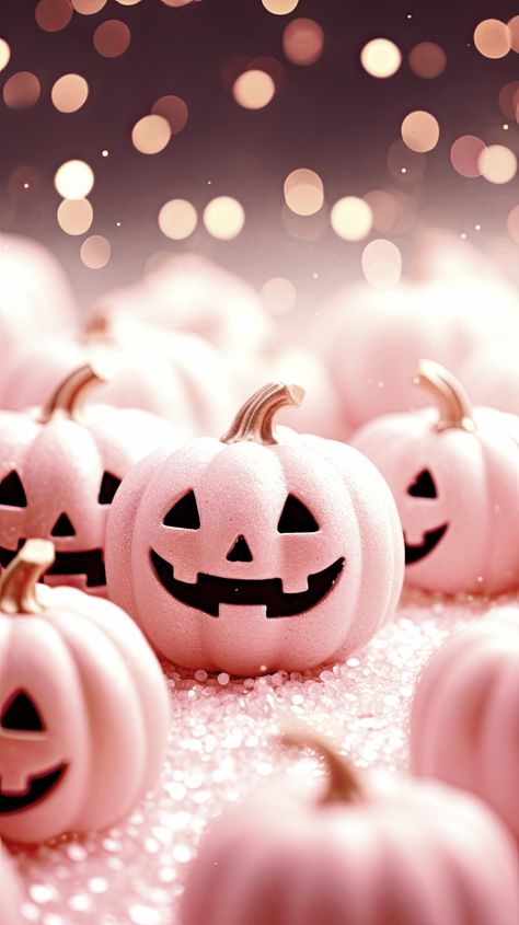 Fun Wallpapers For Phones, Pink Halloween Background, Pink Spooky Wallpaper, Pink Autumn Aesthetic, Pink Halloween Aesthetic, Autumn Phone Wallpaper, Helloween Wallpaper, Halloween Wallpaper Iphone Backgrounds, Pumpkin Wallpaper