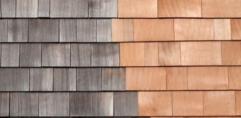 cedar siding maintenance Homes With Cedar Siding, Painted Cedar Siding Exterior Colors, Cedar Cabin Exterior, Cedar Shake Cabin Exterior, Diy Cedar Shake Siding, Cedar Shiplap Exterior, Natural Cedar Siding Exterior, Cedar Plank Siding Exterior, Weathered Cedar Siding