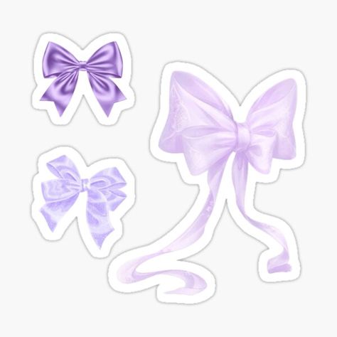 "purple bows sticker pack" Sticker for Sale by audreycore Cute Purple Stickers Printable, Purple Scrapbook Stickers, Purple Cute Stickers, Purple Design For Scrapbook, Cute Stickers Aesthetic Purple, Pastel Purple Stickers, Purple Stickers Printable, Purple Stickers Aesthetic Printable, Kawaii Korean Stickers Printable