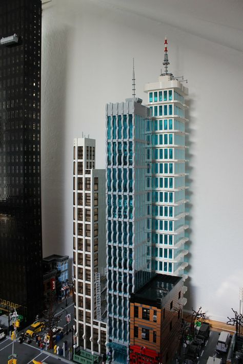 Apartment Highrise "The Cloud" Final | Finally it's complete… | Flickr Lego Skyscraper, Lego Architecture Building, City Ideas, Lego Collection, Lego Buildings, Lego Display, City Layout, High Building, Frame Cabin