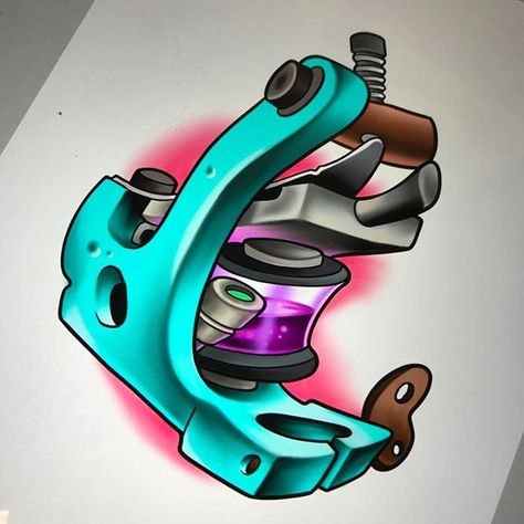 Got this @victor_chil inspired tattoo machine design up for grabs. Would absolutely LOVE to do this!! - http://ift.tt/1HQJd81 Traditional Tattoo Machine, Tattoo Machine Drawing, Tattoo Machine Art, Tattoo Machine Design, Coil Tattoo Machine, Machine Tattoo, New School Tattoo, School Tattoo, Pattern Tattoo