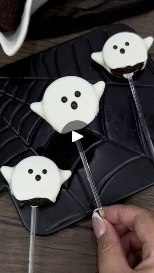 Easy Halloween treats 👻🖤 Ghost Oreo pops. There is a page pretending to be me that has gained 16k followers in the span of a week posting all of my work including this one. So frustrating that other accounts think it’s okay to steal content and use it to grow a following. It takes so much time and work to create content! Thank you for everyone that shared the page with me so I can work on reporting and getting my content taken down. There are just two videos left on the page. #halloweencookies #oreo #oreocookies #oreos #chocolatecoveredoreos #dippedoreos #oreopops #ghostcookies #halloweenbaking #summerween #spookyseason #spookyszn #spooky #halloweentreats #halloweenparty #halloweenpartyideas | beautyanddasweetz | Melodrama · Spooky Fun Halloween Easy Halloween Treats, Oreo Pops, Create Content, Melodrama, Easy Halloween, Halloween Treats, Oreo, Ghost