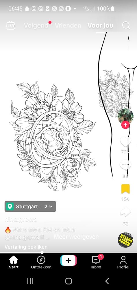 Harry Potter Flower Tattoo, Harry Potter Time Turner Tattoo, Time Turner Drawing, Bridgerton Tattoo, Time Turner Tattoo, Harry Potter Tattoo Designs, Traveler Tattoo, Hunter Tattoo, Hp Tattoo