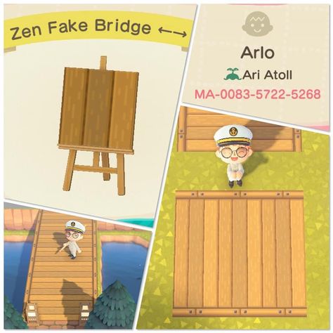 Acnh Zen Bridge, Vintage Acnh, Acnh Zen, Cottagecore Acnh, Bridge Ideas, Animal Crossing Qr Codes, Nintendo Switch Animal Crossing, Acnh Paths, Motif Acnl