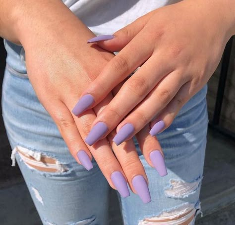 Light Purple Nails, Purple Acrylic Nails, Lilac Nails, Red Acrylic Nails, Lavender Nails, Blue Acrylic Nails, Ombre Acrylic Nails, White Acrylic Nails, Simple Acrylic Nails