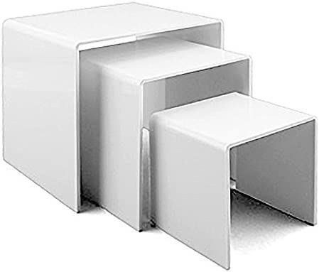 Amazon.com: Adorox 1 Set of 3'', 4'', 5" White Acrylic Risers Display for Amiibo Funko POP Figures Jewelry Display Store Fixture Table Decorations : Home & Kitchen Jewelry Display Store, Acrylic Risers, Kitchen Open Shelves, Wood Display Stand, Display Risers, Open Kitchen Shelves, Jewellery Showroom, Jewelry Organizers, Fixture Table