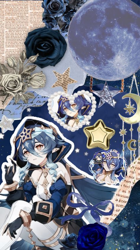 Layla Wallpaper, Dont Breath, Genshin Wallpaper, Stars Moon, Anime Oc, Cute Anime Guys, Cool Wallpaper, Stars And Moon, Cute Icons