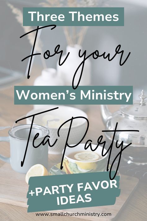 Tea parties provide a break from the hustle of daily life. When women take home a favor from your tea, they have a tangible reminder of the tea party, the laughter, and the connections they made. Check out these three themes and favor ideas. Favors For Womens Ministry, Tea Bag Favors Cute Ideas, Marian Tea Party, Womens Ministry Tea Party Ideas, Church Tea Party Ideas, Women’s Tea Party Ideas, Tea Party Fundraiser Ideas, Tea Party Themes For Women, Blessing Party Ideas