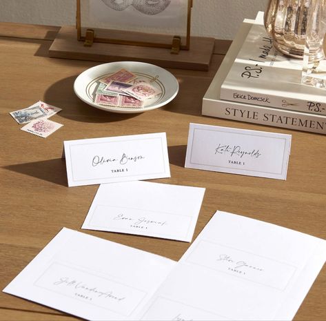 Make your guests feel welcome at the reception with our beautiful and sleek customizable place cards that perfectly match your invitations. Simply imprint the Pearl Border Printable Place Cards with guest names, then fold them over into elegant table cards. Features a pearl foil border and comes in ivory or white. Six cards per 8.5 x 11 inch sheet allow for easy printing. Pearl Border, Printable Place Cards, Seating Plan Wedding, Paper Place, Event Supplies, Wedding Places, Table Cards, Wedding Invitation Paper, Wedding Place Cards