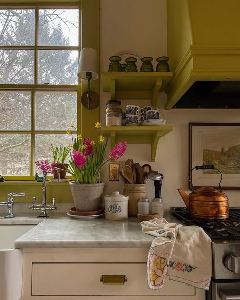 Desired House, British Kitchen, Outside The Window, Eye Of The Beholder, Maximalism, Instagram Beauty, Cottage Living, Dream Rooms, Slow Living