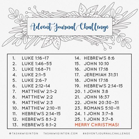 Advent Journal Challenge | Tasha Wiginton Devotional Coloring Book, Worthwhile Quotes, Advent Family, Advent Devotionals, Scripture Writing, Word Challenge, Advent Christmas, Writing Plan, Journal Challenge