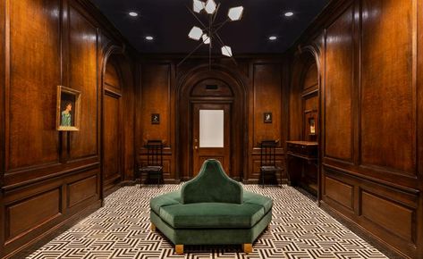 Velvet Banquette, Speakeasy Decor, Nyc Penthouse, Speakeasy Bar, Bar Design Awards, Lounge Design, Bar Design Restaurant, Restaurant Interior, Hotels Design