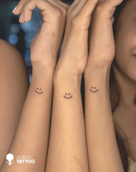 Sometimes the best ink is minimalist. If you like small tattoos, or want to start small with your ink, check out this tattoo inspiration. #tattoos #smalltattoos #minimalist Smiley Face Tattoos, Smile Face Tattoo, Watermelon Tattoo, Smiley Face Tattoo, Beautiful Tattoo Designs, Tattoo Cool, Glasses Tattoo, Smile Tattoo, Petite Tattoos