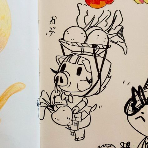 Who’s your favourite villager in Animal Crossing: New Horizons? 🍎🍑🍐🍒🍊 Summer makes me want to play Animal Crossing again… used my new coloured pencils for this one, I really like a lot of the different shades it came with, definitely gonna use them more often! ⭐️ I really like how the drawings with the mini brush pen turned out (Raymond and Daisy). I don’t think it has a lot of juice left, so I’m trying to save it until I find another one… Have a nice day! 🌷🌷🌷 • • • • • #acnh #acnhfanart #... Animal Crossing Drawings Easy, Animal Crossing Sketch, Animal Crossing Drawings, Animal Crossing Illustration, Simple Animals, Mini Brush, Animal Crossing Villagers, Sketchbook Ideas, Drawing Inspo