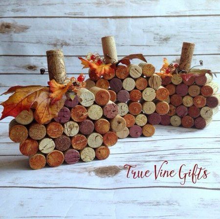 7 Fabulous Fall DIY Home Decor Projects – Sowelu Studio Wine Cork Pumpkins, Cork Pumpkins, Corks Pumpkin, Wine Cork Diy Crafts, Wine Cork Projects, Cork Crafts Diy, Halloween Decor Diy, Wine Cork Diy, Wine Cork Art