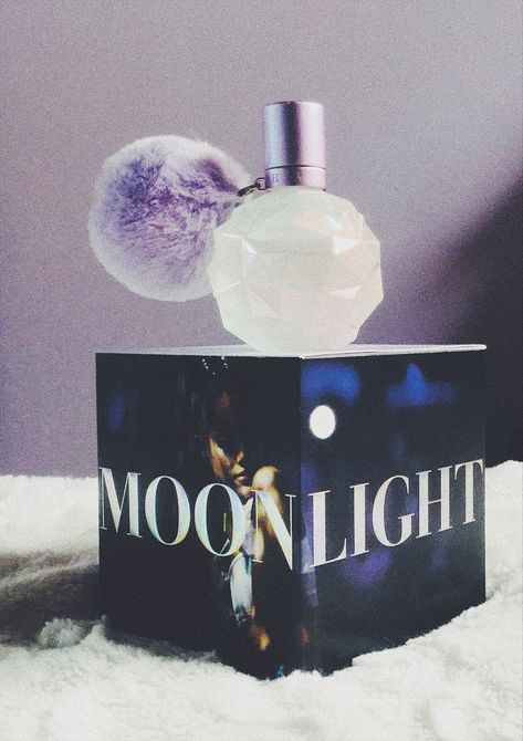 Moonlight By Ariana Grande Ariana Grande Moonlight Perfume Photoshoot, Ariana Grande Perfume Aesthetic, Ariana Grande Moonlight Perfume, Moonlight Perfume, Moonlight By Ariana Grande, Ariana Grande Perfumes, Branded Accessories, Ariana Perfume, Ariana Grande Fragrance