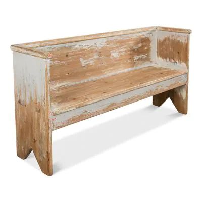 SWEET TEA AND SUNSHINE | Shop Sales Events Antique Farmhouse Rustic Bench Seat, Elegant Outdoor Furniture, Reclaimed Wood Benches, Grey Benches, Dining Seating, Casual Dining Rooms, Rustic Bench, Beach Wood, Primitive Furniture