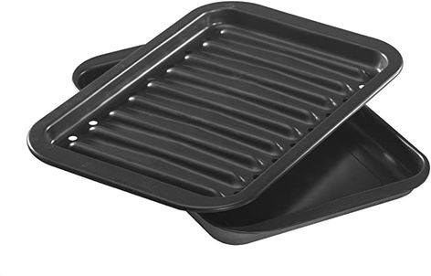 Amazon.com: Nordic Ware Nonstick Broiler Pan Set: Baking Sheets: Kitchen & Dining Picnic Parties, Popover Pan, Springform Pan Cake, Broiler Pan, Best Oven, Drip Pan, Cooked Veggies, Nordic Ware, Big Meals