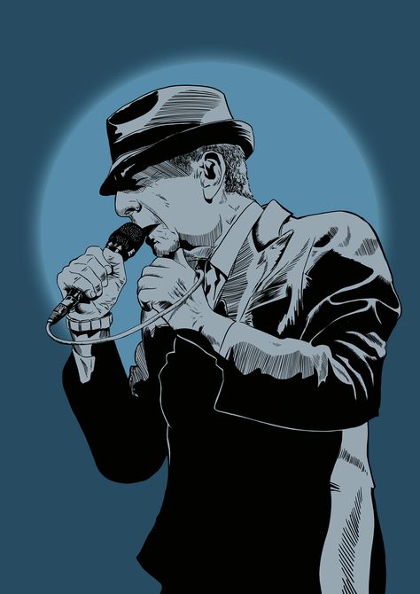 Leonard Cohen de Dominic Vielnascher, vía Behance Leonard Cohen Art, Aquarelle Art, Collage Art Projects, Leonard Cohen, Super Natural, Bob Dylan, Roman Empire, Maltese, Scream