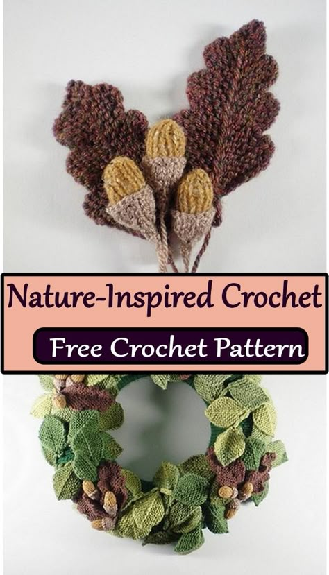 Crochet Oak Leaves Crochet Plant Garland, Crochet Tree Leaves, Crochet Plant Leaves Free Pattern, Crochet Pumpkin Leaves, Leaves Crochet Pattern Free, Crochet Oak Leaf Pattern Free, How To Crochet A Leaf, Crochet Leaf Bag, Crochet Plant Free Pattern