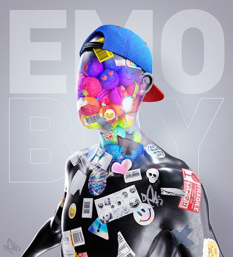 EMOBOY on Behance Corel Draw Design, Modern Graphic Art, Grafic Design, 3d Artwork, Glitch Art, Photoshop Art, Cyberpunk Art, Blog Design, Motion Design