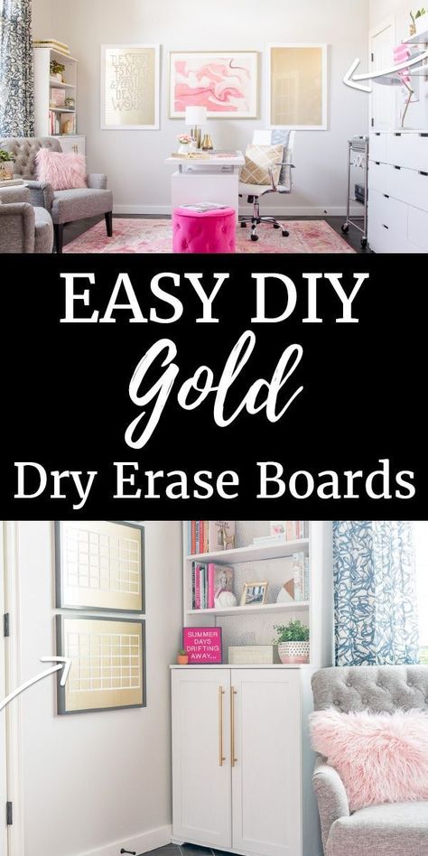 Erase Board Ideas, Polished Habitat, Workspace Ideas, Decluttering Tips, Diy Gold, Pinterest Diy, Organizing Ideas, Décor Diy, Dry Erase Board