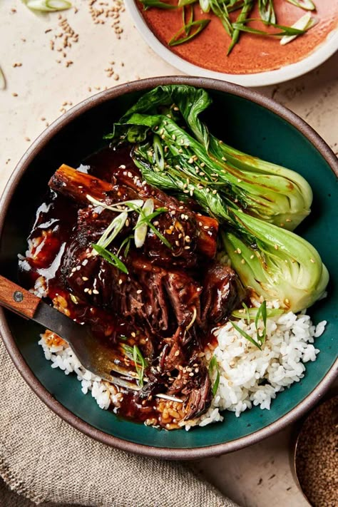 Succulent Soy Braised Short Ribs (Stove, Oven, or Slow Cooker) Asian Braised Short Ribs, Ribs In Airfryer, Oven Short Ribs Recipe, Country Ribs Crock Pot, Crock Pot Beef Ribs, Beef Short Ribs Crock Pot, Short Ribs Recipe Oven, Oven Short Ribs, Beef Bao