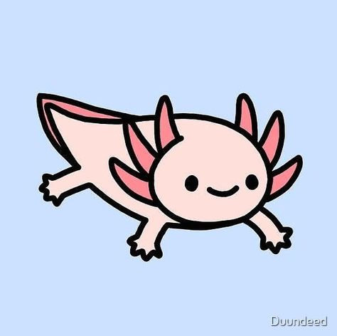 Axolotl Cartoon, Minecraft Axolotl, Axolotl Cute, Lunchbox Notes, Rainbow Bubbles, Simple Drawings, Frog Art, Baby Dragon, Mini Canvas Art