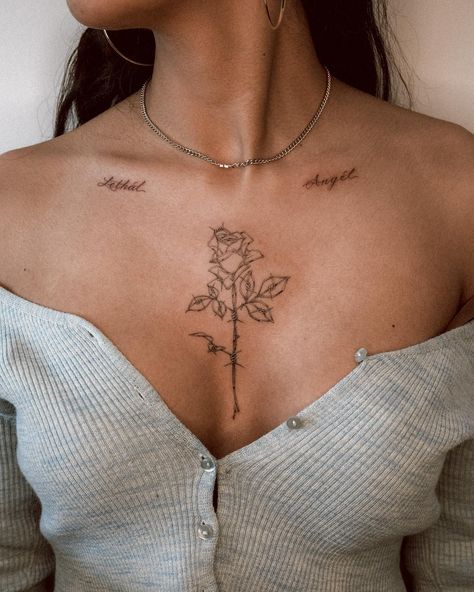 Barbed Wire Rose Tattoo, Barbwire Collar Bone Tattoo, Barbwire Rose Tattoo, Barb Wire Tattoo Collarbone, Rose Barb Wire Tattoo, Barbed Wire Collar Bone Tattoo, Wire Tattoo, Collar Bone Barbed Wire Tattoo, Single Barbed Wire Tattoo