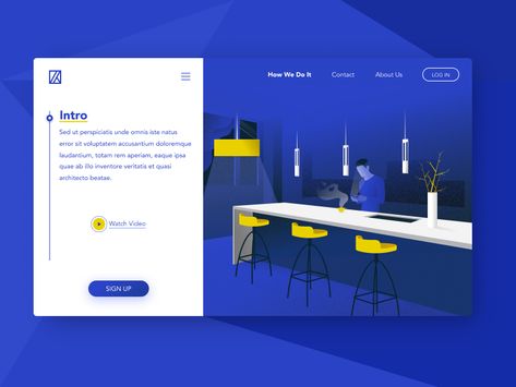 Great work from a designer in the Dribbble community; your best resource to discover and connect with designers worldwide. Blue And Yellow Brand Identity, Blue And Yellow Website, Blue And Yellow Branding, Blue Website Design, Yellow Branding, Blue And Yellow Design, Finance Website, Yellow Illustration, Blue Website