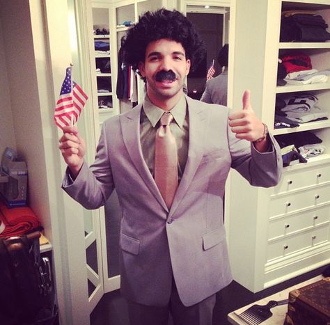 hahahahahahahahahahahahahahahahahaha Borat Costume Halloween, Drake Halloween Costume, Borat Costume, Drake Halloween, Drake Funny, Old Drake, Purim Costumes, Drizzy Drake, Drake Drizzy