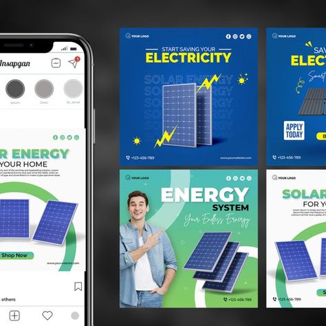 Solar Energy Social Media Template Solar Ads Design, Solar Panel Social Media Post, Solar Social Media Post, Solar Panel Ads, Solar Creative Ads, Solar Panel Creative Ads, Solar Ads, Fashion Banners, Solar Energy Design