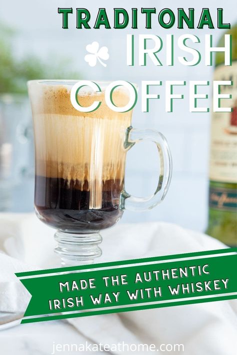 Irish Coffee Recipe, Winter Cocktails Recipes, Jameson Whiskey, Cocktail And Mocktail, Winter Cocktails, Coffee Recipe, Coffee Cocktails, Classic Cocktail, Mocktail Recipe