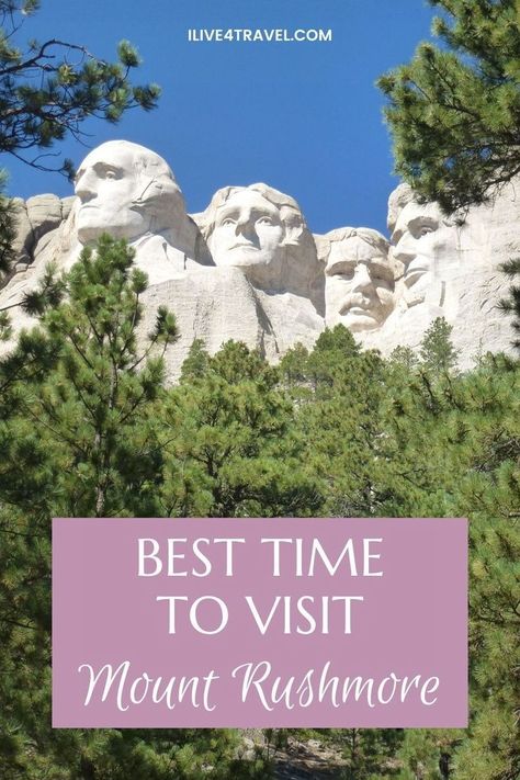 Are you looking at visiting Mount Rushmore and trying to decide when is the best time to visit Mount Rushmore? Maybe you only have a certain time when you are able to visit and want to know what it will be like if you visit in that season or month. Here in this mount rushmore guide, we will go through each season and month in Mount Rushmore, to help you decide and give you tips on when to get there so that you can make the most from your time at this popular National Memorial. Mount Rushmore Road Trip, State Parks Usa, South Dakota Road Trip, South Dakota Vacation, Crazy Horse Memorial, South Dakota Travel, Wind Cave National Park, Horse Memorial, Visit Utah