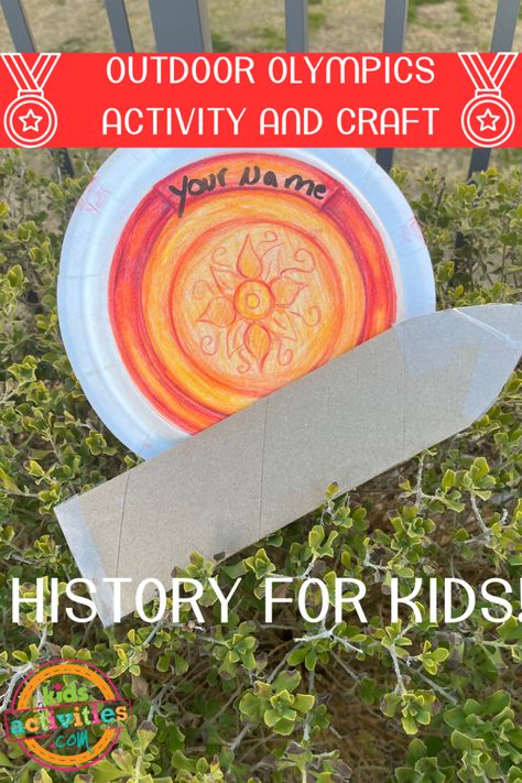 Fun and Easy Ancient Greek Olympics Outdoor Activity and Crafts | Kids Activities Blog Ancient Greek Activities, Greek Olympics For Kids, Ancient Greek Crafts For Kids, Ancient Greece Activities For Kids, Greece Crafts For Kids, Ancient Greek Olympics, Ancient Greece Crafts, Ancient Greek Olympic Games, Ancient Greece Olympics