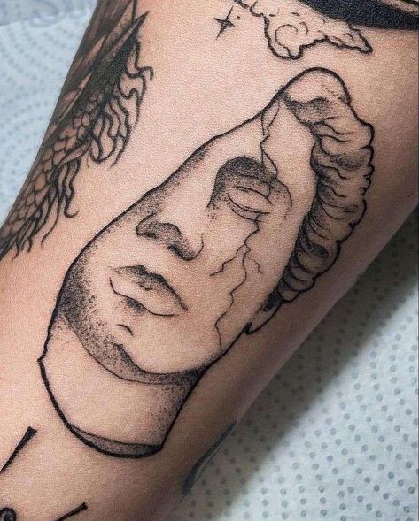 Historical Tattoos, Meaningful Tattoos For Men, David Tattoo, Abstract Tattoo Ideas, Left Arm Tattoos, Unique Tattoos For Men, Abstract Tattoos, Arm Tats, Scary Drawings