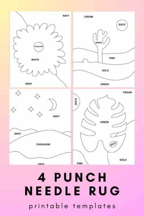 How to Make a Punch Needle Rug Punch Needle Rug, Needle Punching, Punch Needling, Pink Punch, The Punch, Embroidery Tools, Needle Embroidery, Crochet Hexagon, Washable Markers