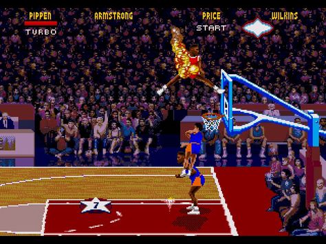 NBA Jam - Tournament Edition #RetroGaming Nba Jam, Sega Mega Drive, Classic Video Games, March Madness, Those Were The Days, Old Games, Great Memories, Video Game Art, Retro Gaming